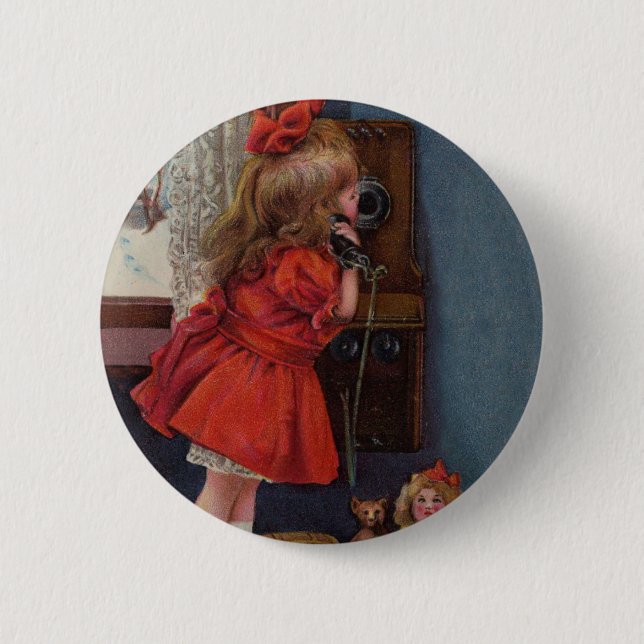 Christmas telephone button (Vorderseite)