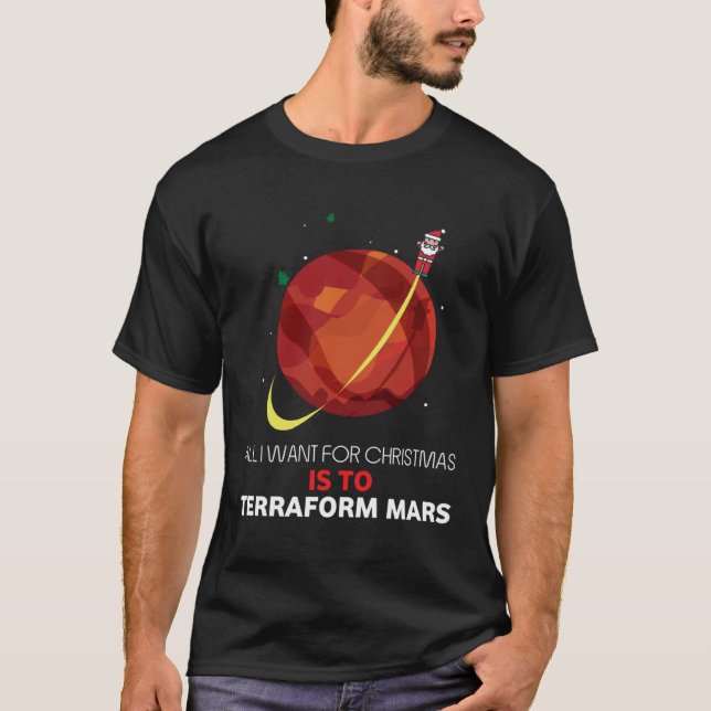 Christmas Terraforming Mars  Christmas Board game  T-Shirt (Vorderseite)