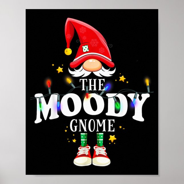 Christmas The Moody Gnome X-mas Matching Pjs  Poster (Vorne)