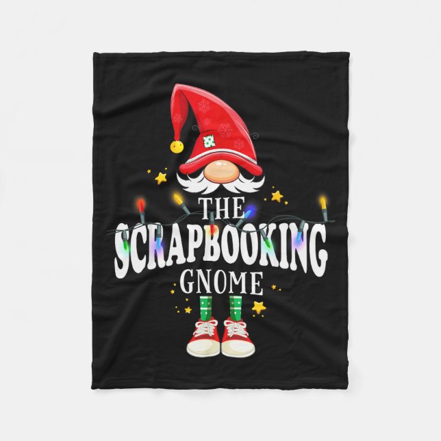 Christmas The Scrapbooking Gnome X-mas Matching Pj Fleecedecke (Vorderseite)