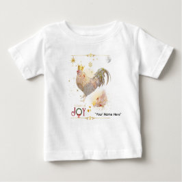 Christmas Theme Boganhues print Baby T-shirt