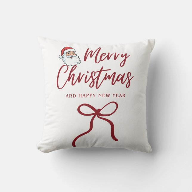 Christmas Throw Cushion - Cozy Holiday Pillow for  Kissen (Vorderseite)