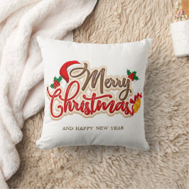 Christmas Throw Pillow – Festive Holiday Decor Kissen