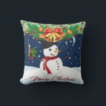 Christmas Throw Pillow Snowman Kissen<br><div class="desc">Weihnachtsbaum Kissen Für jeden ist etwas dabei, das speziell für Sie personalisiert ist, um die Schönheit Ihrer Zuhause oder Ihrer Lieben zu verbessern. Dieses einzigartige Weihnachtskreisschmuck wird Ihre Freunde und Familie beeindrucken. In dieser einmaligen Weihnachtsfeier genießen die Menschen ihre Lieblings-Schokolade oder ihren Kaffee. Während Sie bereits hier sind, können Sie...</div>