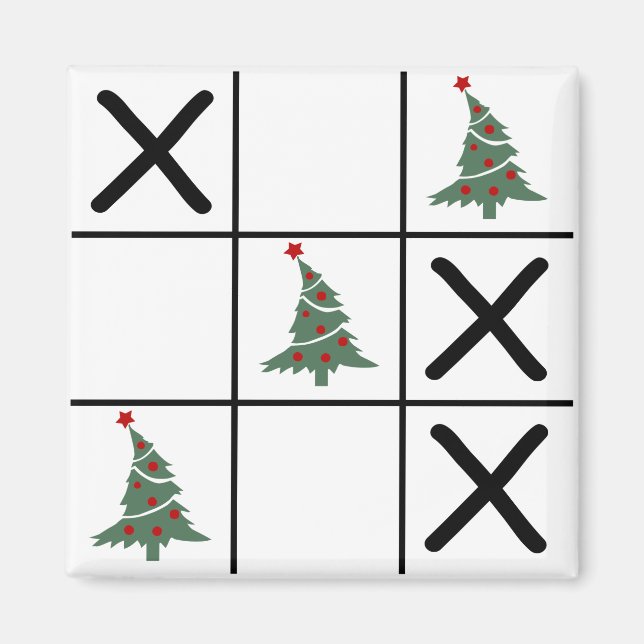 Christmas Tic Tac Toe Magnet (Vorne)