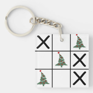 Christmas Tic Tac Toe Schlüsselanhänger