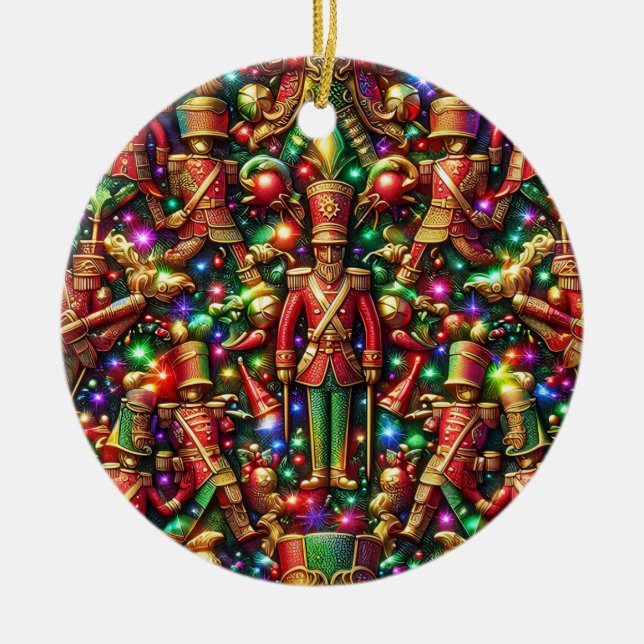 CHRISTMAS ~ Tin Soldiers 19. Jahrhundert ~ Keramik Ornament (Vorne)