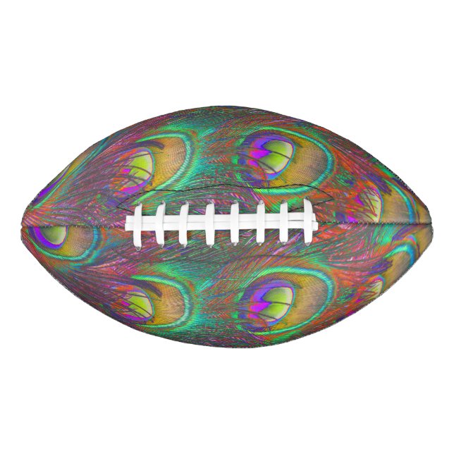 Christmas Tinsel Peacock Feathers Football (Vorderseite)