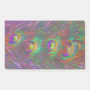 Christmas Tinsel Peacock Feathers Post-it Klebezettel