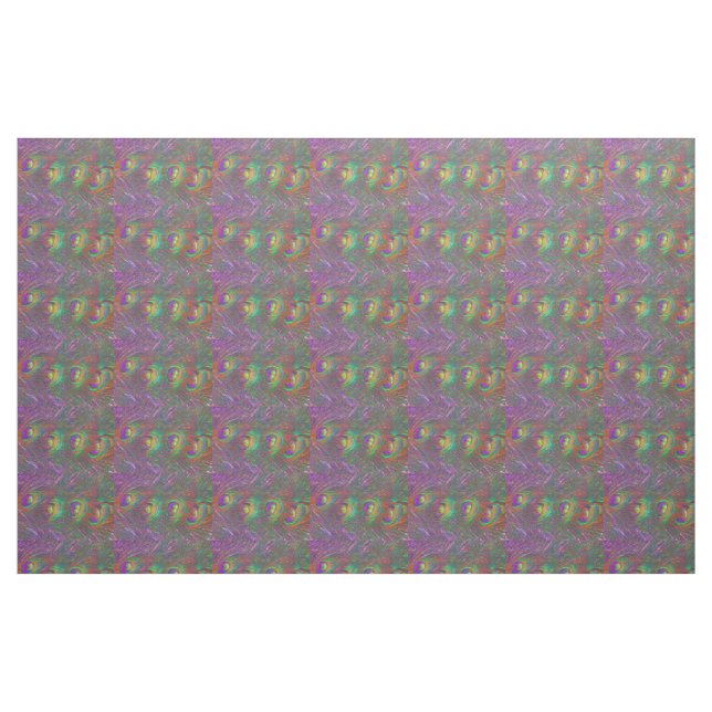 Christmas Tinsel Peacock Feathers Stoff (Fat Quarter (45,7 x 55,9 cm))