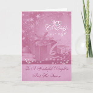 Christmas To Daughter And Fiance Greeting Card Feiertagskarte