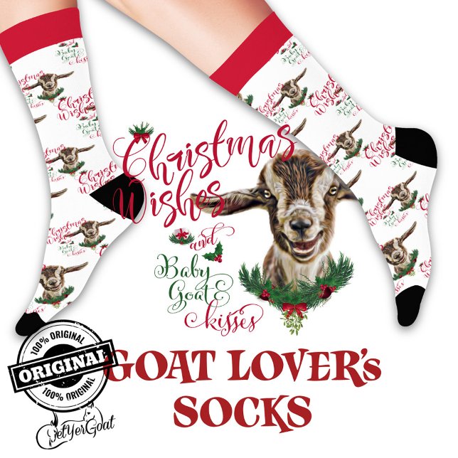 Christmas Toggenburg Baby Goat wünscht Socken (Von Creator hochgeladen)