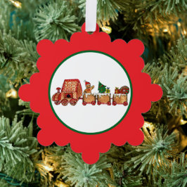 Christmas Train Ornament Karte