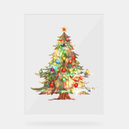 CHRISTMAS TREE Acrylic Sign ART DESIGN STIL Acrylschild