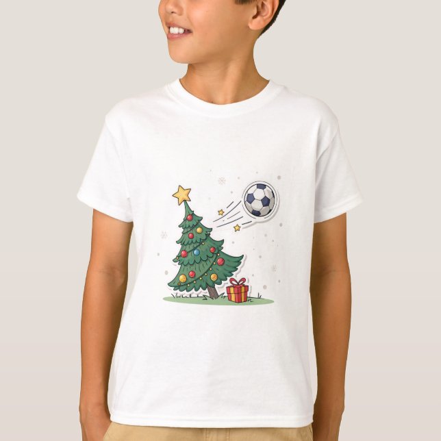 Christmas tree and soccer T-Shirt (Vorderseite)