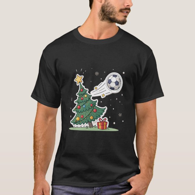 Christmas tree and soccer T-Shirt (Vorderseite)