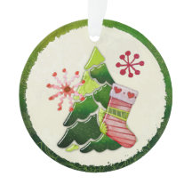 Christmas Tree and Stocking Whimsey