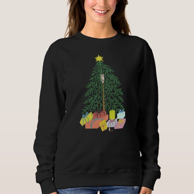 Christmas Tree Black Sweatshirt (Vorderseite)