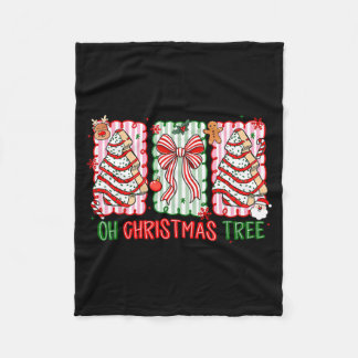 Christmas Tree Cake Funny Quote Oh Christmas Tree  Fleecedecke