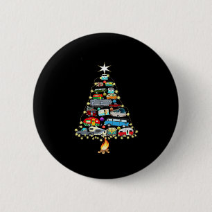 Christmas Tree Camper Vehicles Camping RVing Button