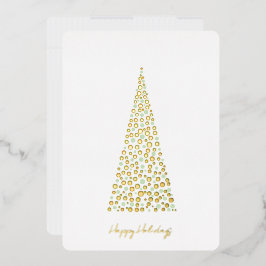 Christmas Tree Dots Folien Feiertagskarte