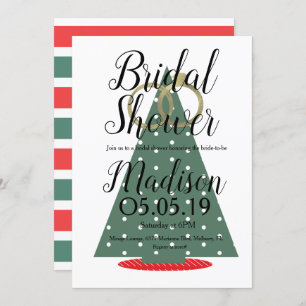Christmas Tree Foil Rings Brautparty Einladung