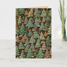 Christmas Tree Forest Whimsey Feiertagskarte