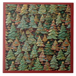 Christmas Tree Forest Whimsey Fliese