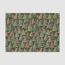 Christmas Tree Forest Whimsey Seidenpapier