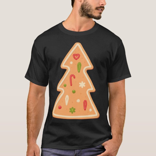 Christmas Tree Gingerbread cake Xmas T-Shirt (Vorderseite)