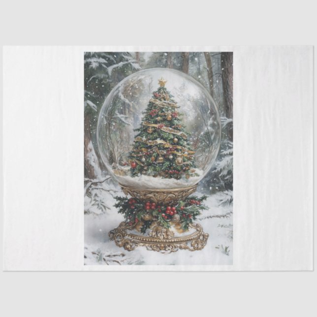 Christmas Tree Globe Seidenpapier (Vorderseite)