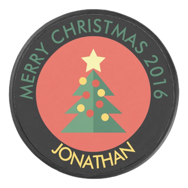 Christmas Tree Hockey Puck (Vorderseite)
