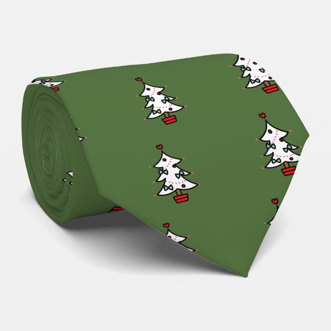 Christmas tree krawatte (Gerollt)