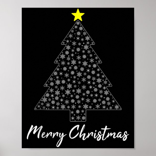 Christmas Tree Matching Family Santa Claus Holiday Poster (Vorne)