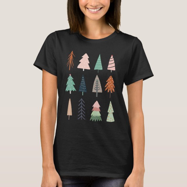Christmas Tree Merry Christmas Cute  For Women Gir T-Shirt (Vorderseite)