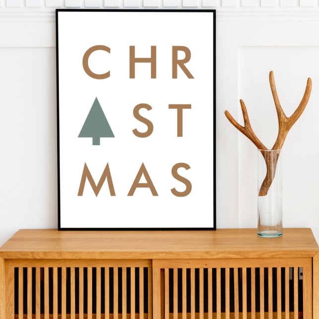 Christmas Tree Modern Minimalist Poster (Von Creator hochgeladen)