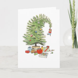 Christmas Tree Mouse Card Karte