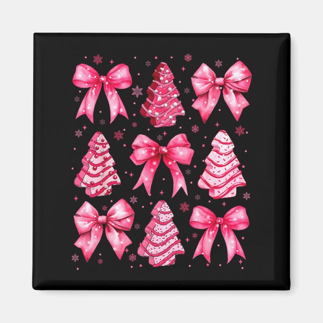 Christmas Tree Nk Cake Coquette Christmas Xmas Gir Magnet (Vorne)