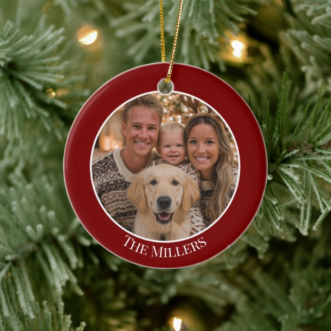 Christmas Tree Ornament Add Your Photo and Text (Baum)