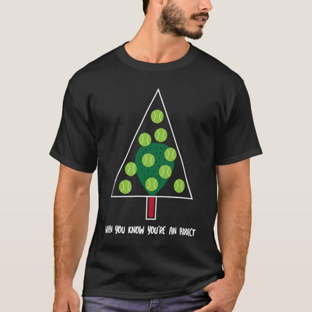 Christmas Tree Padel Obsessed T-Shirt (Vorderseite)