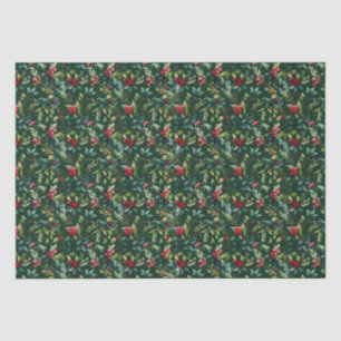 Christmas Tree Poinsettia Bobble Seidenpapier