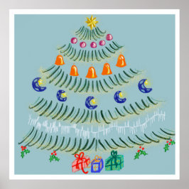 Christmas tree poster