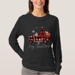 Christmas Tree Red Truck Pajama Vintag Buffalo Pl T-Shirt<br><div class="desc">Weihnachtsbaum Red Truck Pajama Vintag Buffalo Karierter LKW</div>