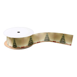 Christmas Tree Ribbons Holiday Satin Ribbon Satinband