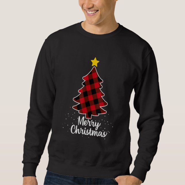 Christmas Tree Santa Fun Celebration  Family Sweatshirt (Vorderseite)