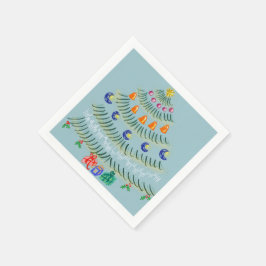 Christmas tree serviette