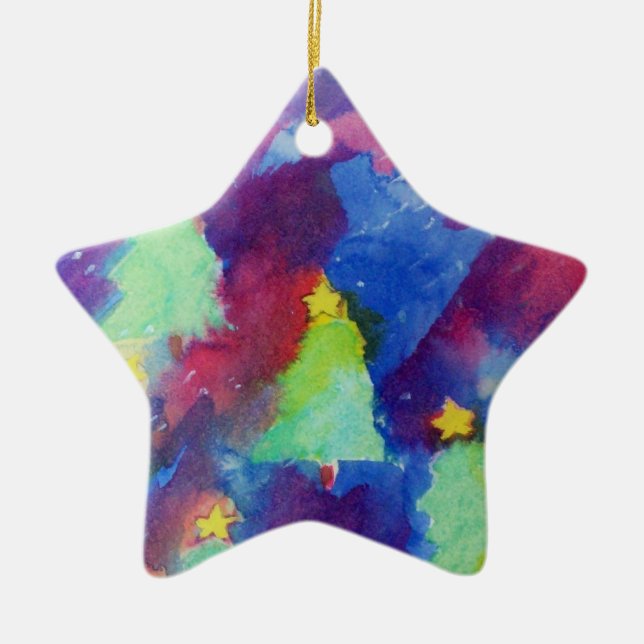 CHRISTMAS TREE Star Keramik Ornament (Vorne)