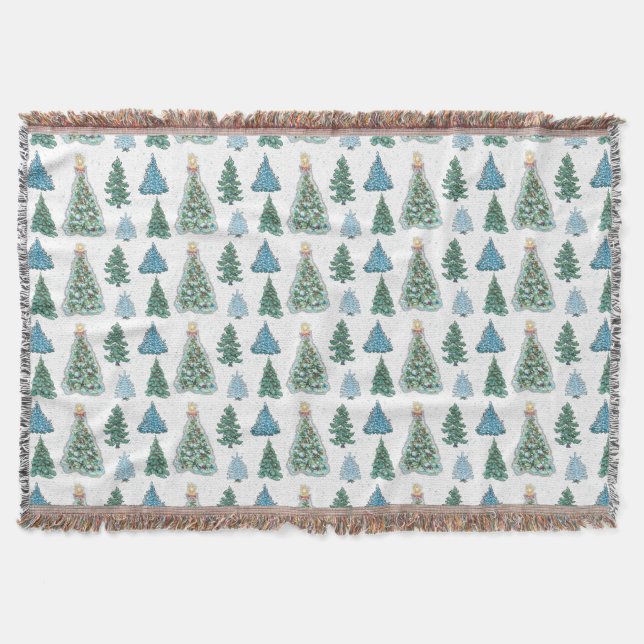 Christmas Tree Throw Blanket Decke (Vorderseite)