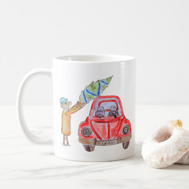 Christmas Tree Time! Kaffeetasse (Mit Donut)