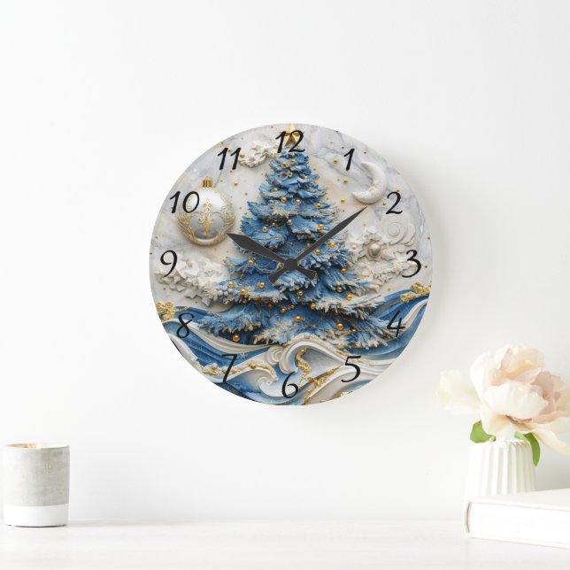 Christmas Tree Timekeeper Beauty Große Wanduhr (Zuhause)